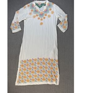 Nazrana Chikan Kurta Chikankari Garment Cultural Heritage Floral Embroidery